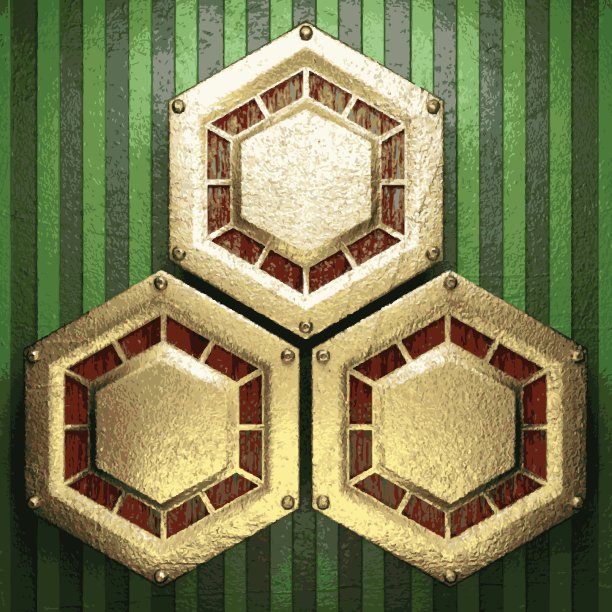 绿色背景上的金色图片下载