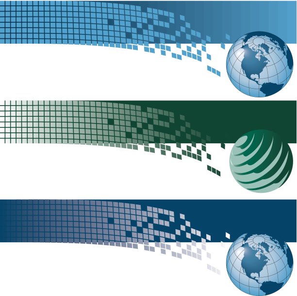 全球横幅为网络或印刷图片下载