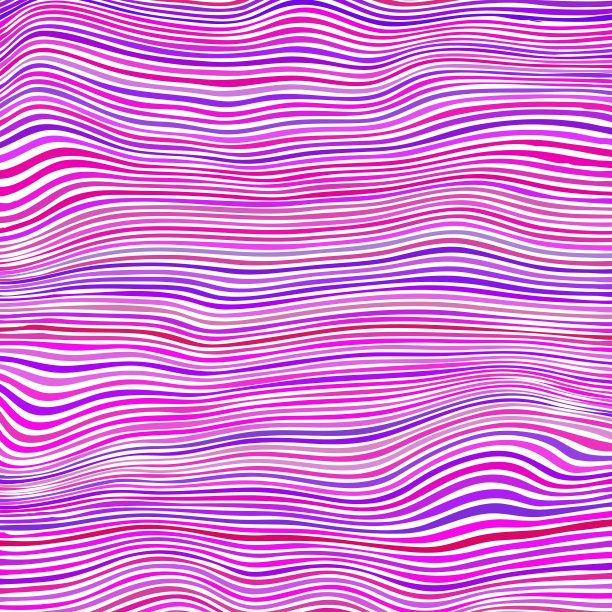 粉红色的条纹图案。波浪带。弯曲的线条纹理。图片下载