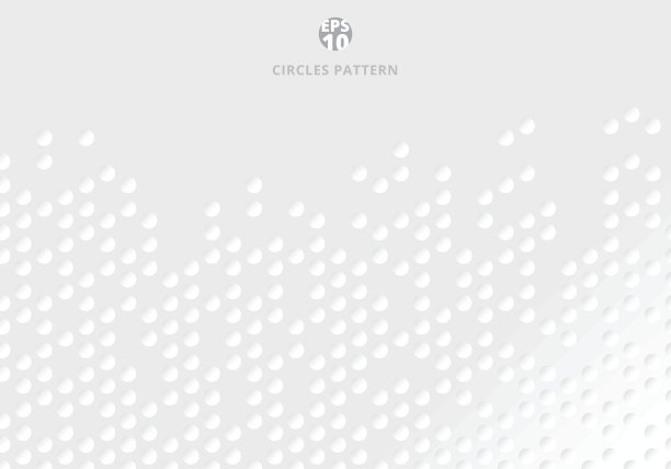 在白色背景上抽象三维圆形图案和纹理图片下载