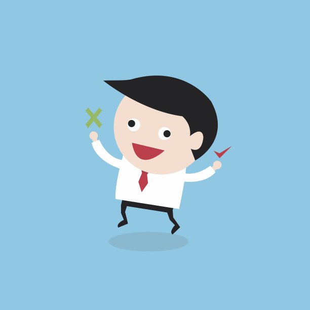 商人检查标记，矢量EPS10。图片下载