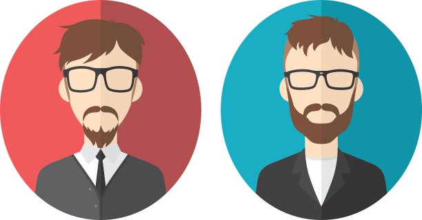 复古绅士头像头像头像图标图片下载