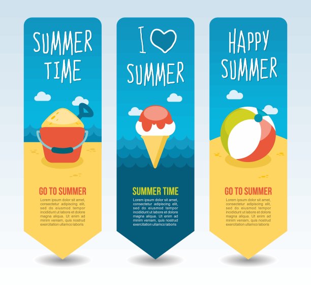 旅游和度假矢量横幅图片下载