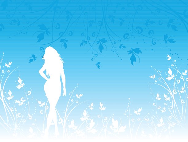 女孩在花丛中图片下载