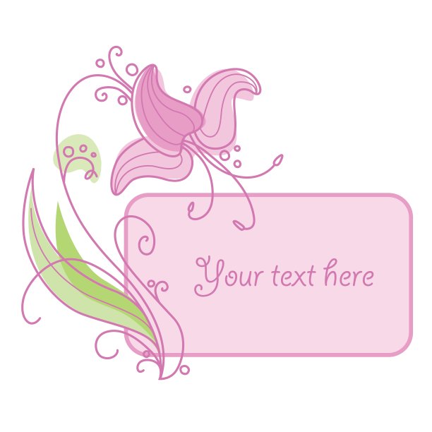 花和框架图片下载