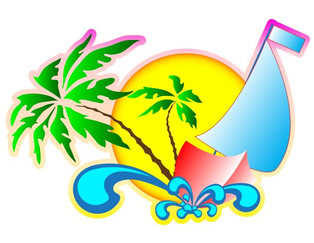 在海上度假的背景图片下载