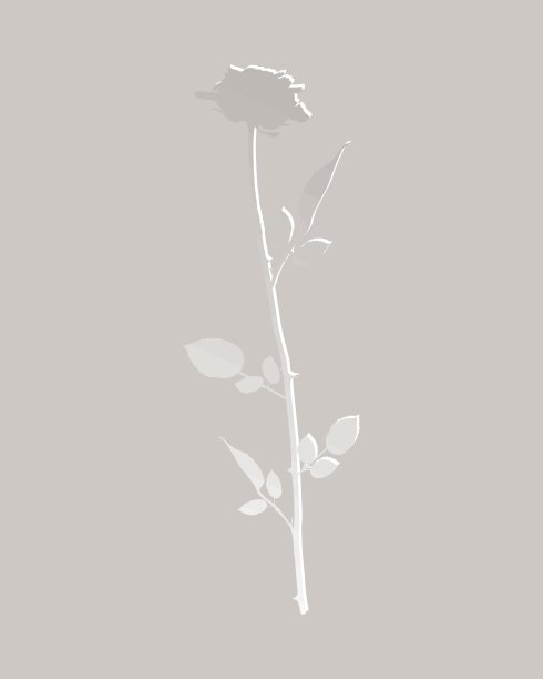 玫瑰纸风格图片下载