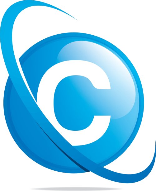 圆形的地球圆形的字母C图片下载