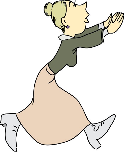 跑步的女人图片下载