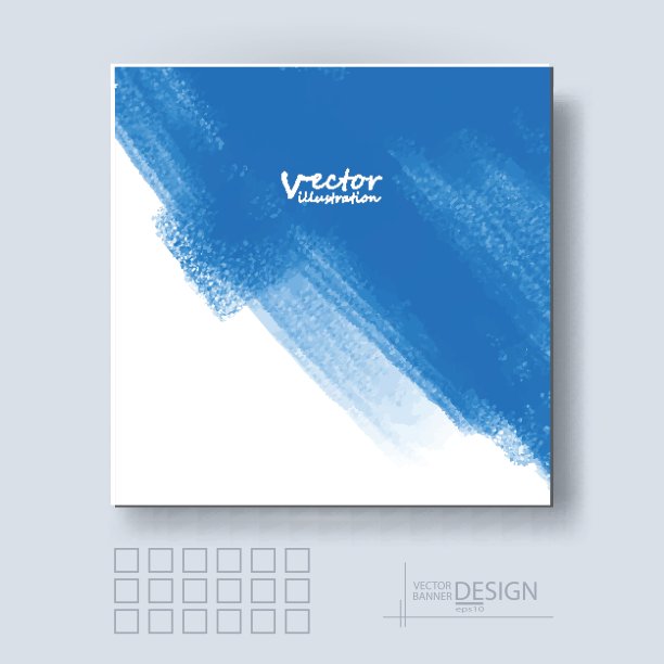 多色模糊背景的小册子。图片下载