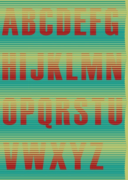 条纹不寻常的字体图片下载