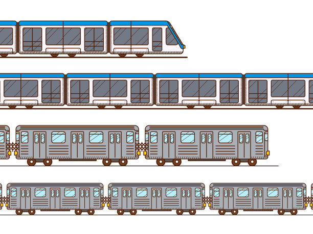 高速列车和地铁列车图片下载
