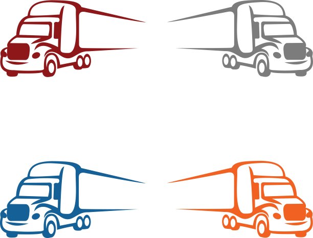 标志插图大卡车图片下载