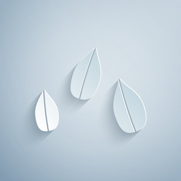 剪纸芝麻图标孤立在灰色图片下载