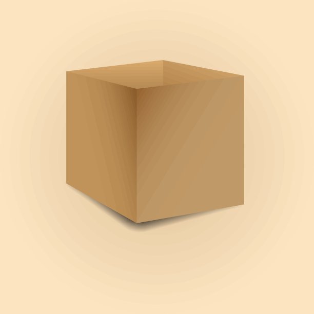 纸板箱矢量插图。图片下载