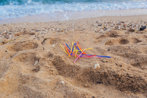 污染对海滩图片下载