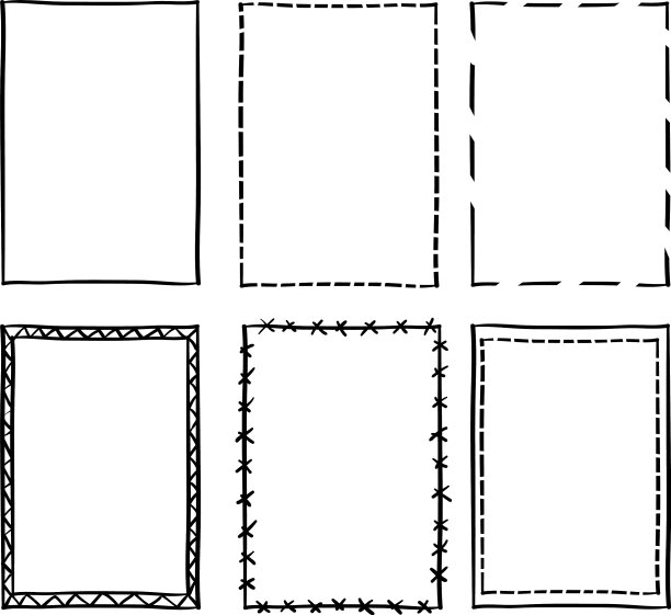 手绘涂鸦框收藏图片下载