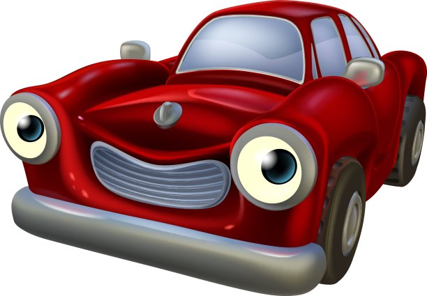 汽车的卡通人物图片下载