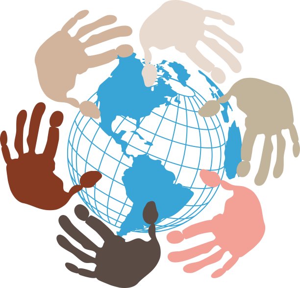 双手环绕的地球图片下载