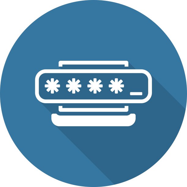 图标访问密码。平面设计。图片下载