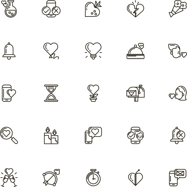 捆绑情人节图标图片下载