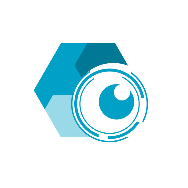 摘要创意数码照片眼视觉符号概念视频监控闭路电视摄像机标志创意图片下载