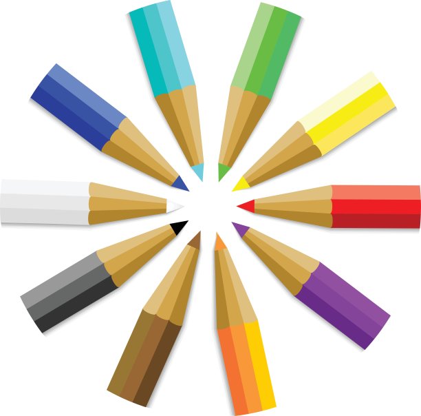 彩色铅笔或蜡笔图片下载