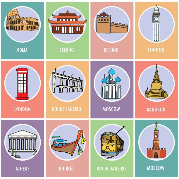 设置图标或卡片-著名景点图片下载