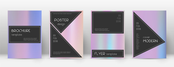 传单的布局。黑色理想模板的小册子，A图片下载