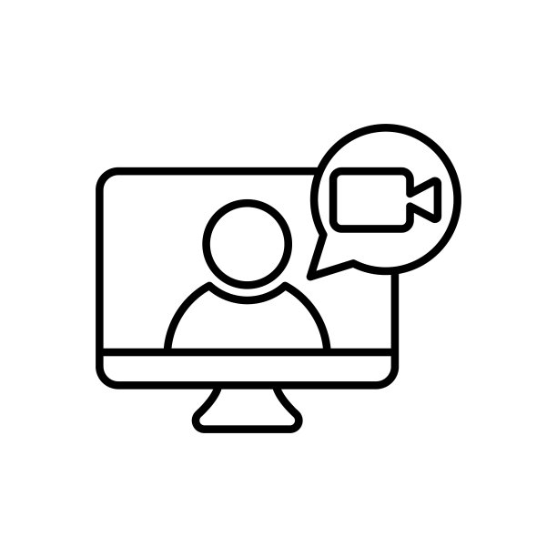 视频通话图标Logo矢量插图。视频通话图标设计矢量模板。时尚视频通话矢量图标平面设计网站，符号，标志，图标，标志，应用程序，UI。图片下载