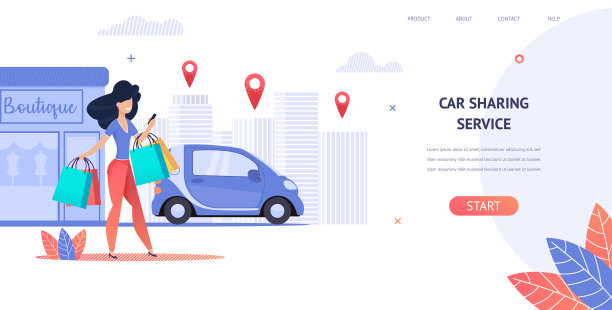 使用移动应用程序租车图片下载