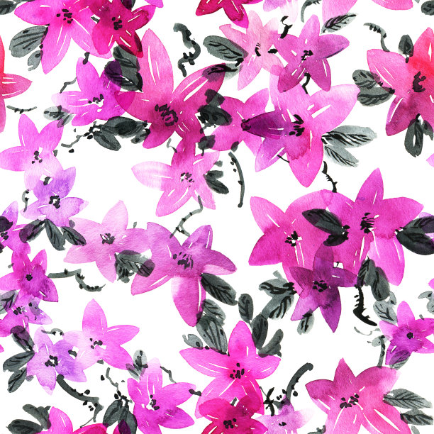 花卉无缝模式图片下载