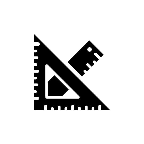 标尺图标平面矢量模板设计流行图片下载