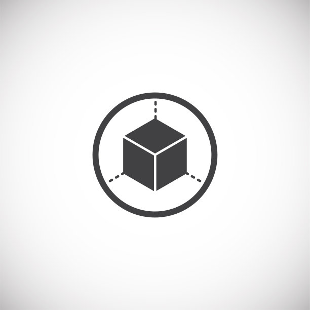 用于图形和网页设计的背景上的几何相关图标。用于Web或移动应用程序的创意插画概念符号。图片下载