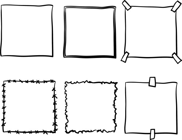 画框涂鸦集手绘卡通图片下载
