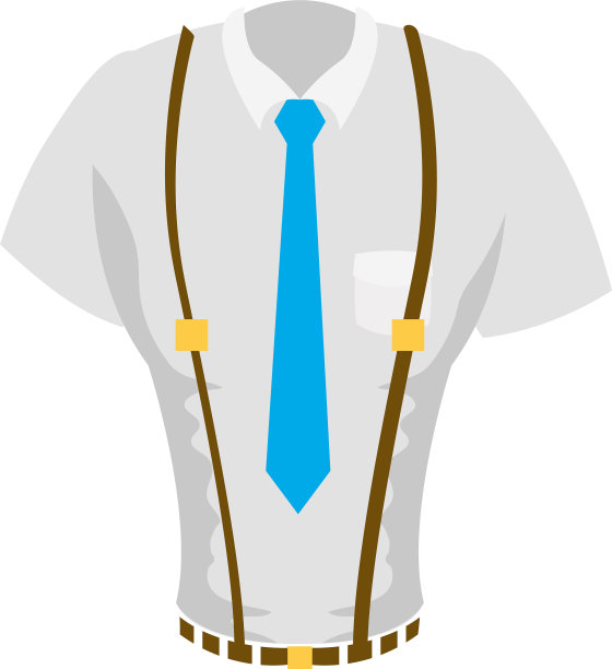 优雅的衬衫男性与领带和装载机图片下载