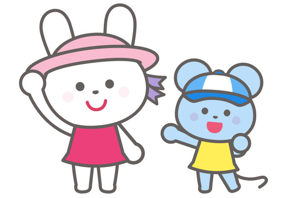 防中暑/戴帽子/兔子和老鼠图片下载