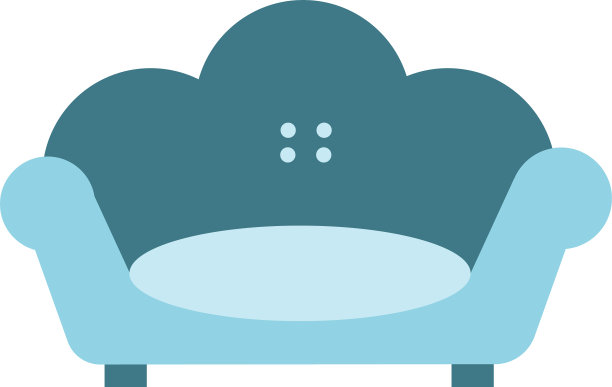 客厅沙发家具孤立图标图片下载