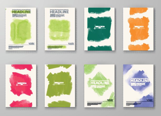 抽象背景与水彩元素。图片下载