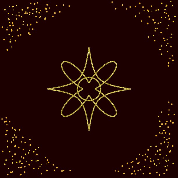 装饰元素以金色纹理为主。图片下载