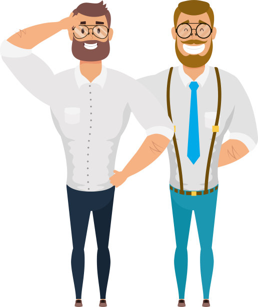 优雅的留着胡子的年轻人化身图片下载