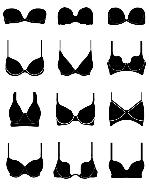 黑色胸罩图标图片下载