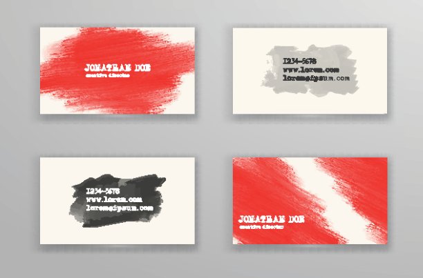 创意名片模板。图片下载