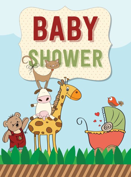 漂亮的宝宝送礼卡图片下载