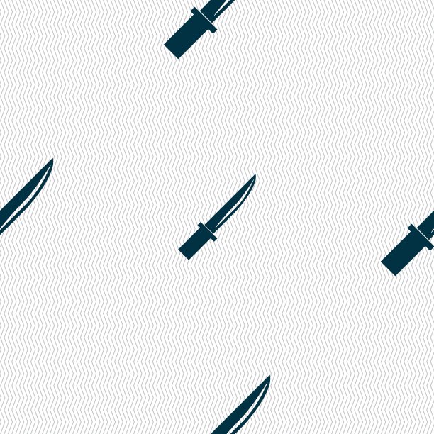 刀图标符号。无缝图案与几何纹理。向量图片下载