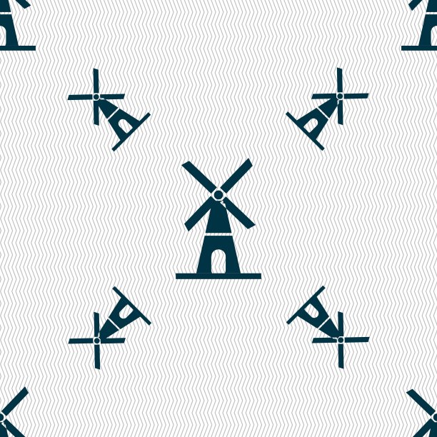 机图标符号。无缝图案与几何纹理。向量图片下载