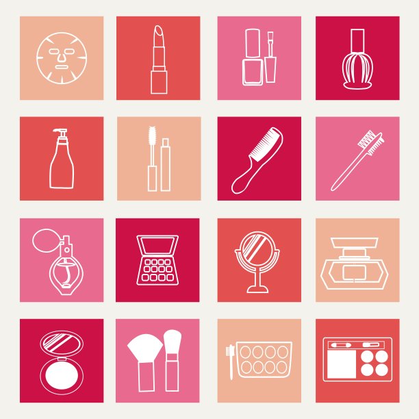 化妆和美容化妆品图标图片下载