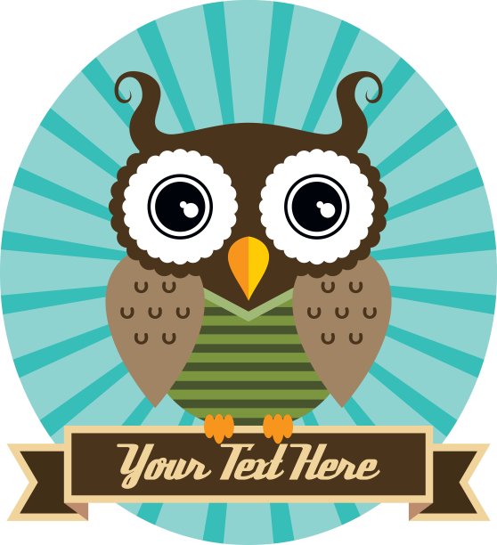 猫头鹰艺术主题图片下载