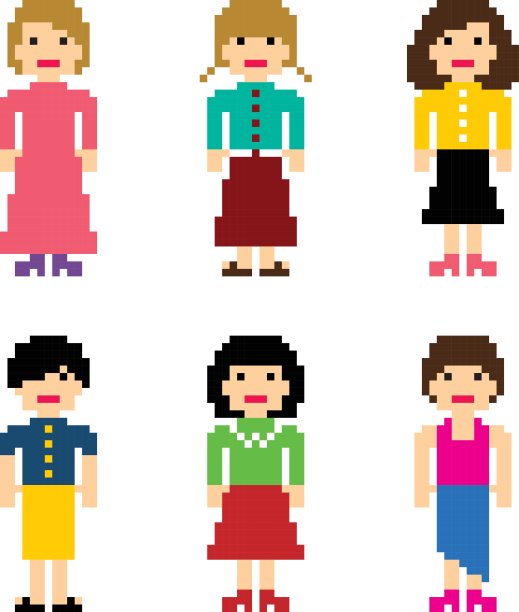 像素人物头像设置图片下载