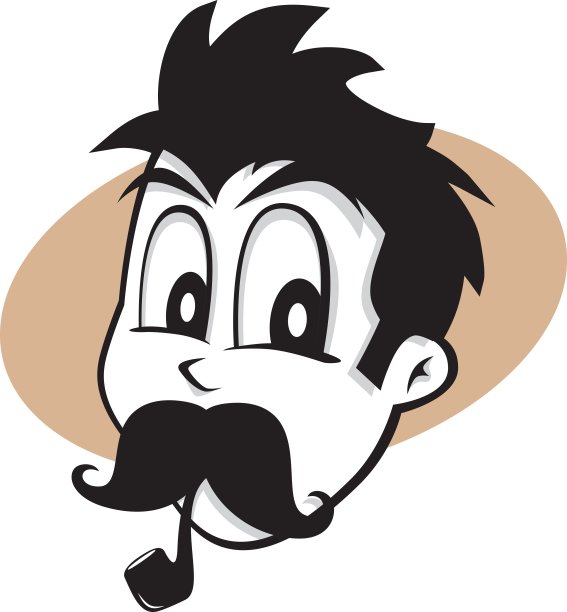 抽水烟的家伙图片下载